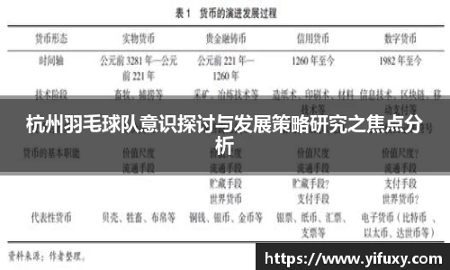 杭州羽毛球队意识探讨与发展策略研究之焦点分析