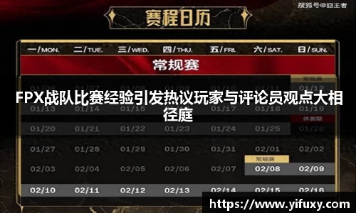 FPX战队比赛经验引发热议玩家与评论员观点大相径庭