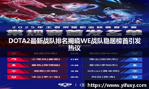DOTA2最新战队排名揭晓WE战队稳居榜首引发热议
